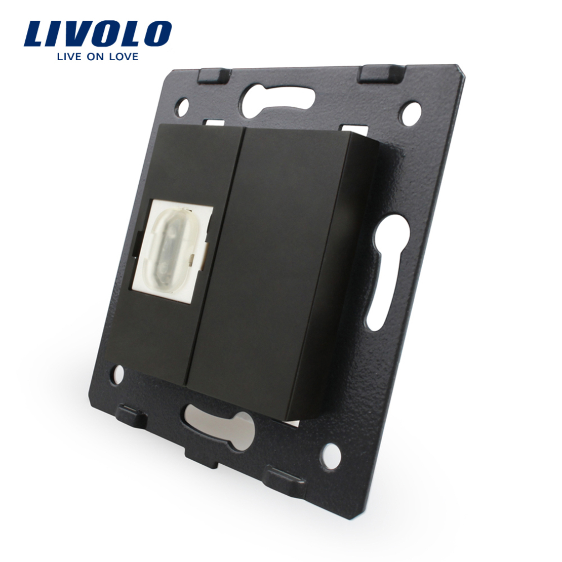 Priza HDMI Livolo, negru