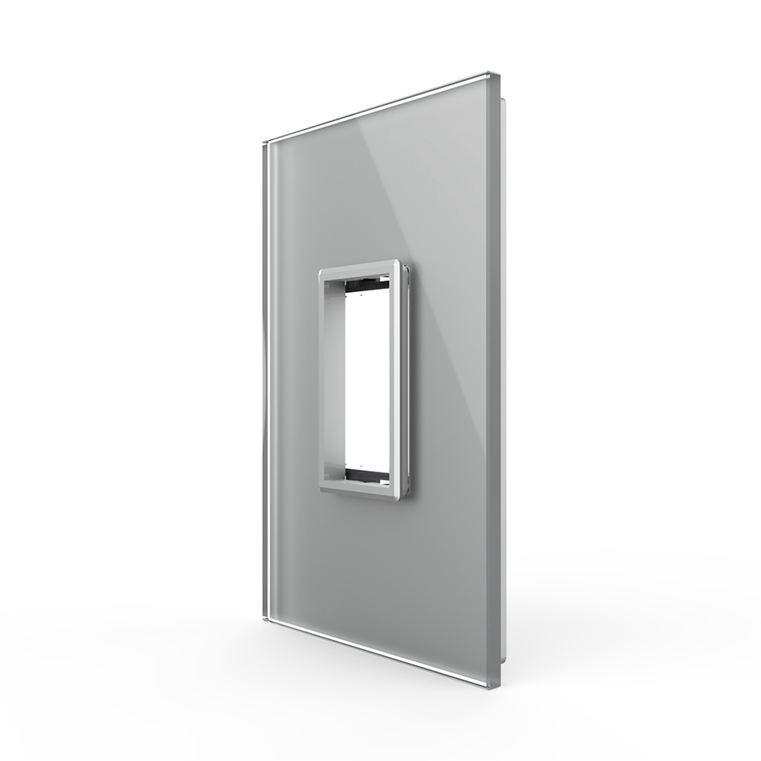 Rama din sticla Livolo standard Italian 1 modul - Serie noua, gri