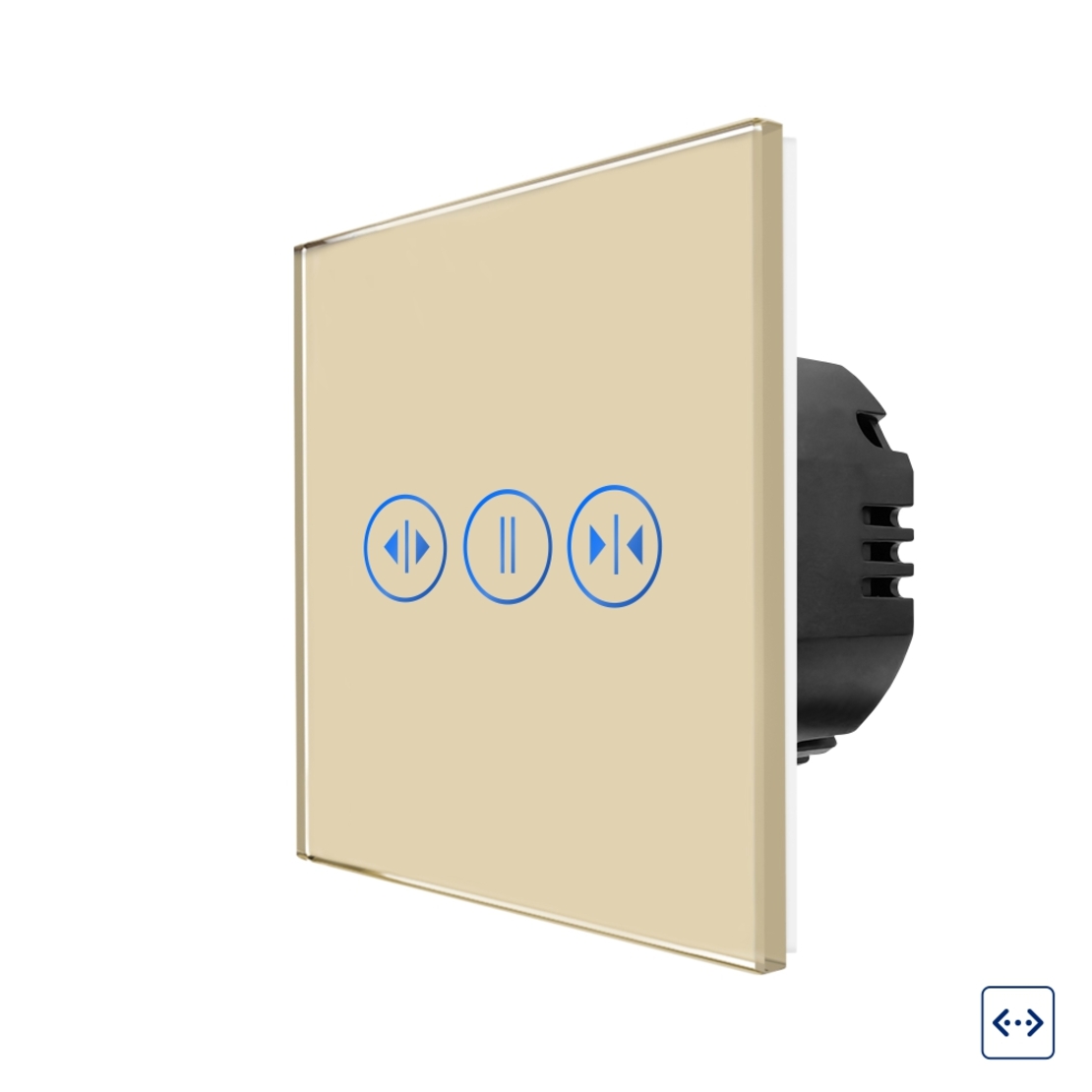 Intrerupator Draperie cu Touch din Sticla LUXION, auriu