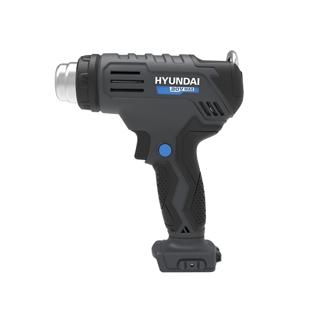 Suflanta cu aer cald cu acumulator 20V Hyundai HG20S, 2 trepte de temperatura, debit aer 200 l/min, mod de racire automat, livrata fara acumulator si incarcator