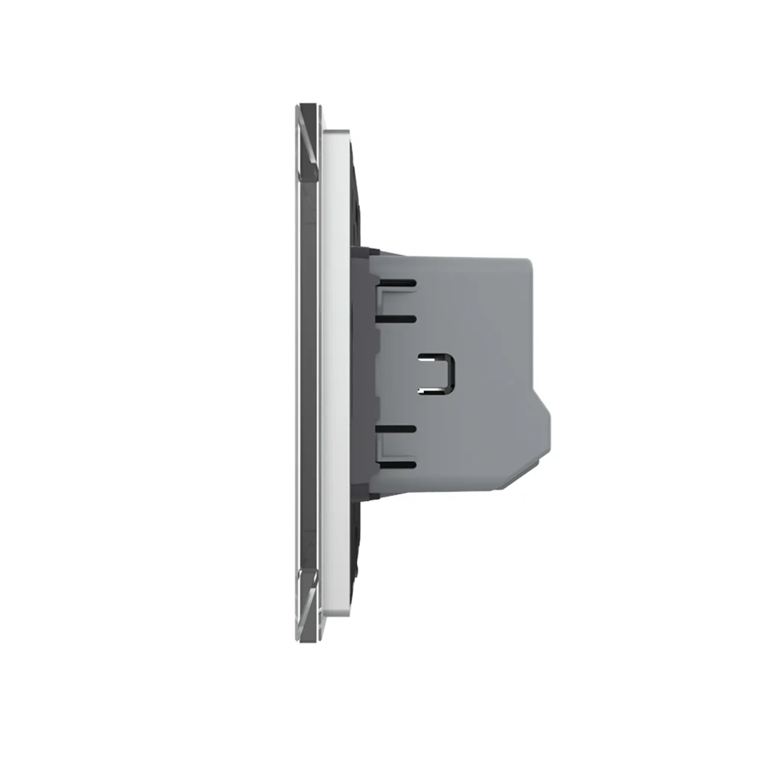 Intrerupator Simplu cu Touch LIVOLO din Sticla - Protocol ZigBee EC, gri