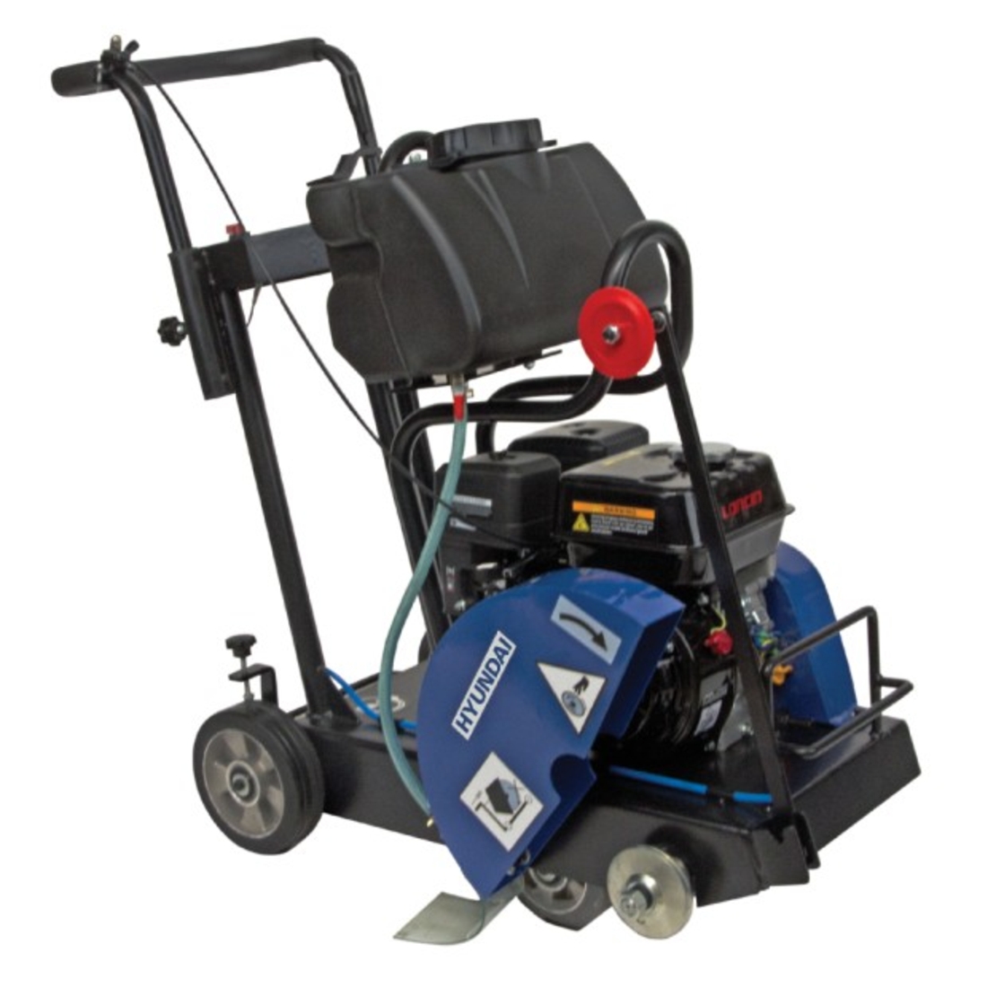 Taietor de beton si asfalt Hyundai HY-FC350 L, motor Loncin pe benzina in 4 timpi, 6.5 CP, adancime max. de taiere 80 mm, disc de 350 mm inclus