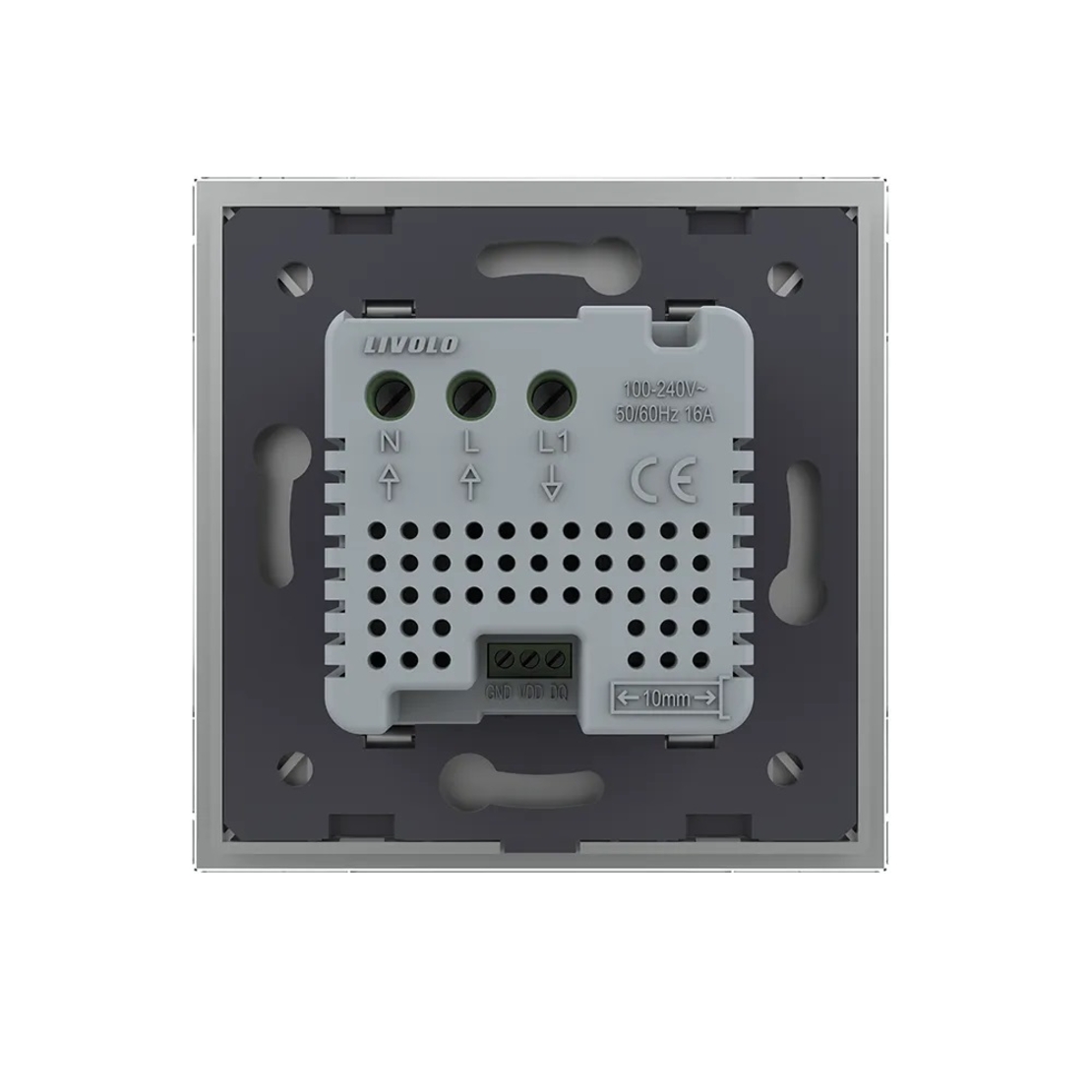 Termostat LIVOLO pentru sisteme de incalzire electrice, protocol ZigBee EC, gri