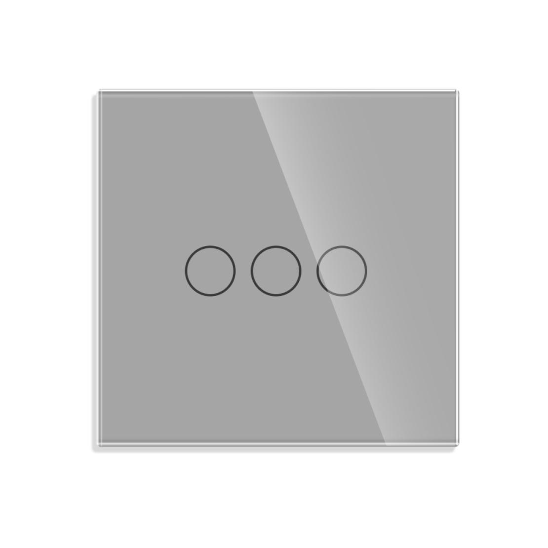 Telecomanda cu Touch Screen si 3 Canale RF433 LUXION, gri