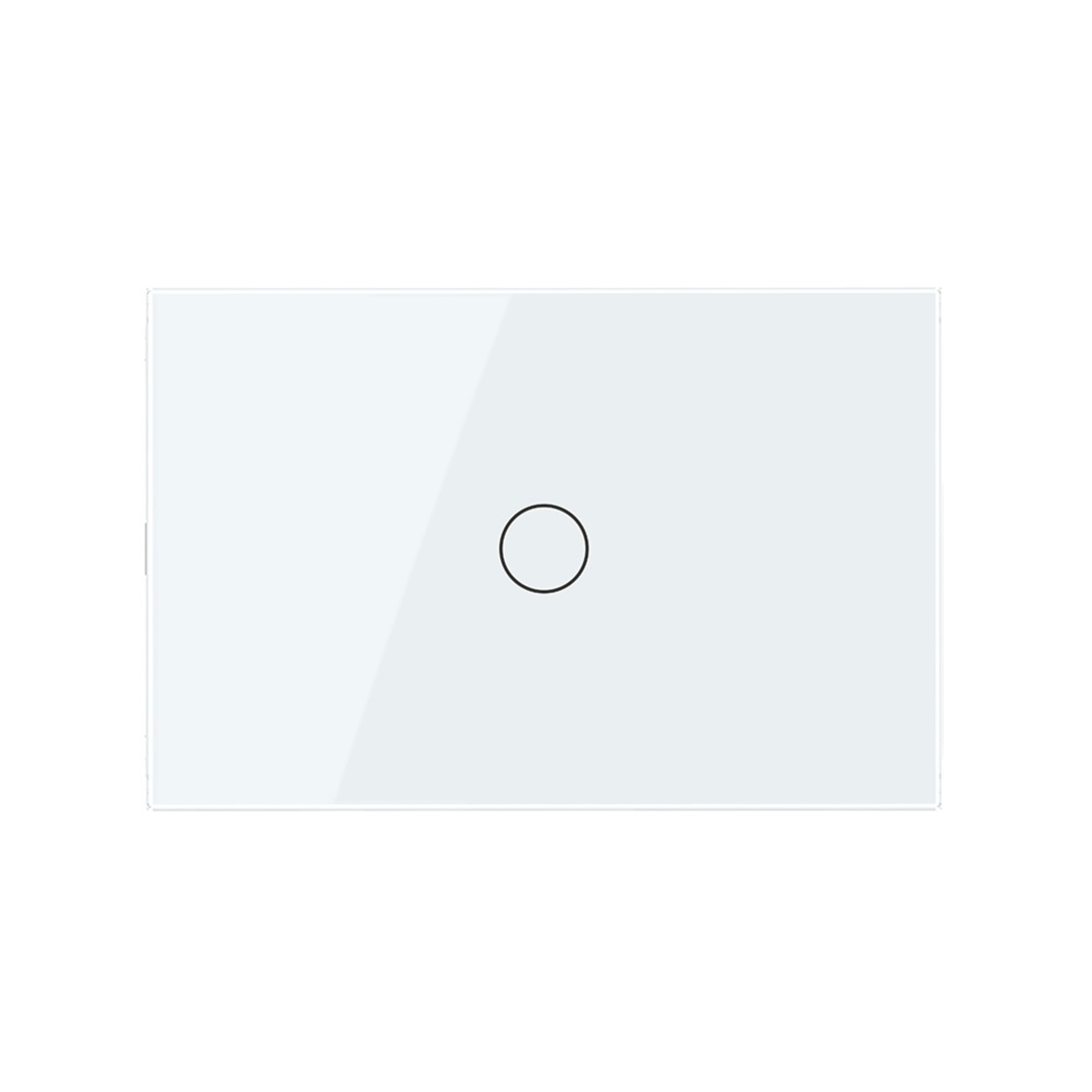 Intrerupator cap scara/cruce wireless cu touch Livolo din sticla - standard italian, alb