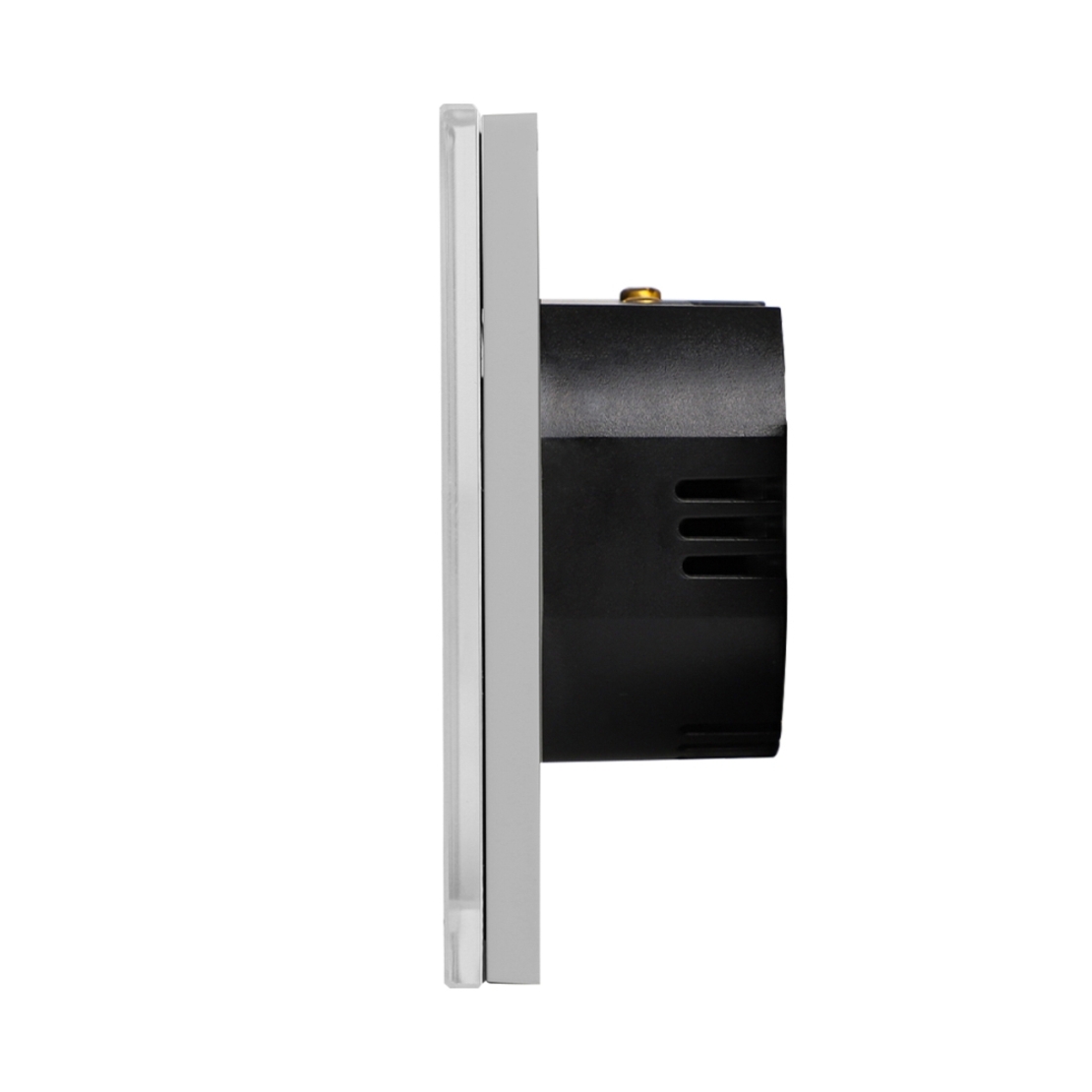 Intrerupator Dublu cu Touch din Sticla LUXION, protocol ZigBee, gri