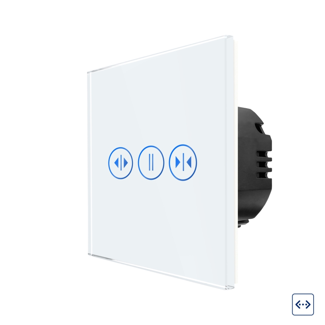 Intrerupator Draperie cu Touch din Sticla LUXION, alb