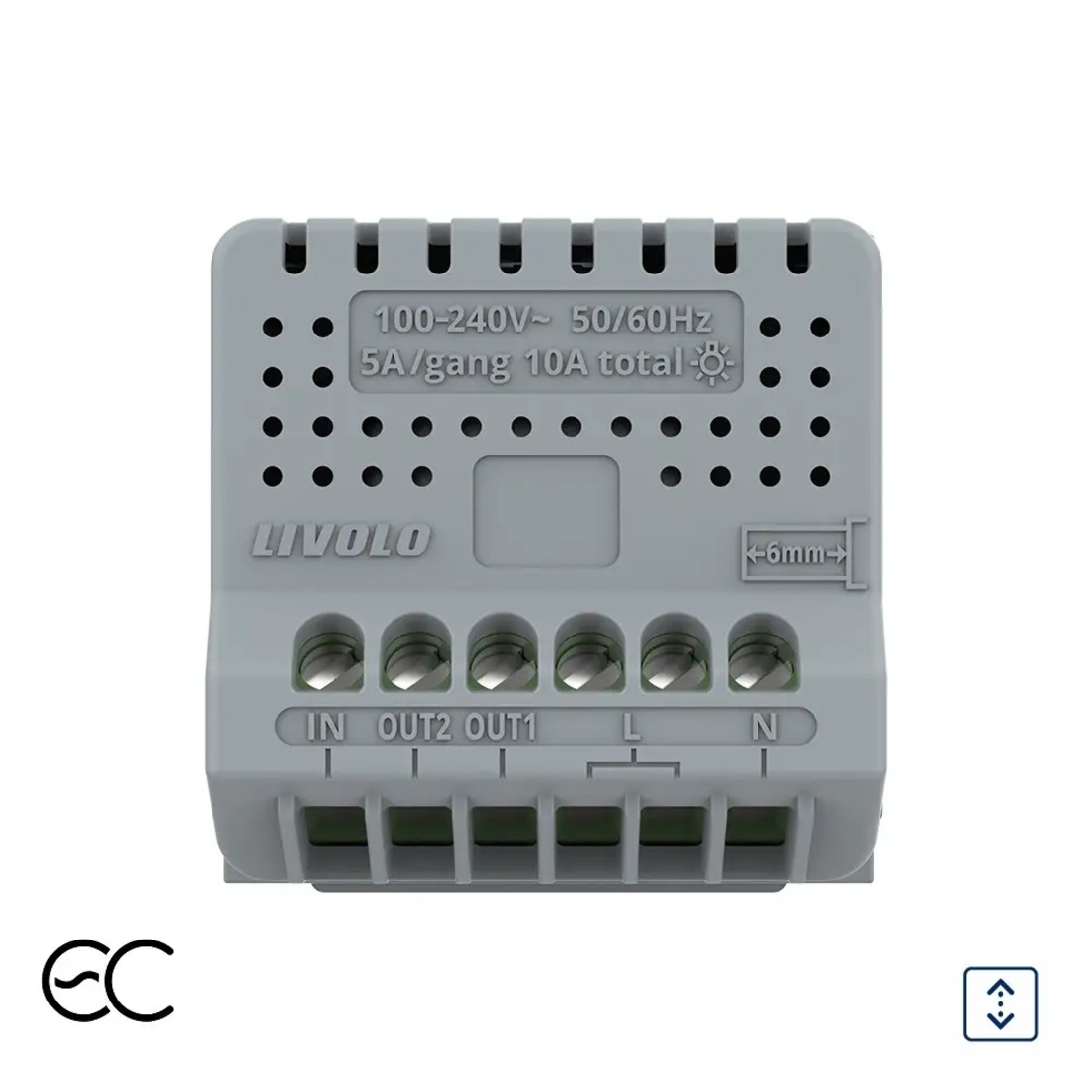 Modul Intrerupator Draperie cu Touch LIVOLO - Protocol ZigBee EC