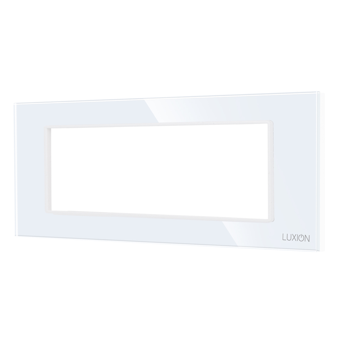 Rama din Sticla Securizata cu Suport 6M LUXION, Standard Italian, alb