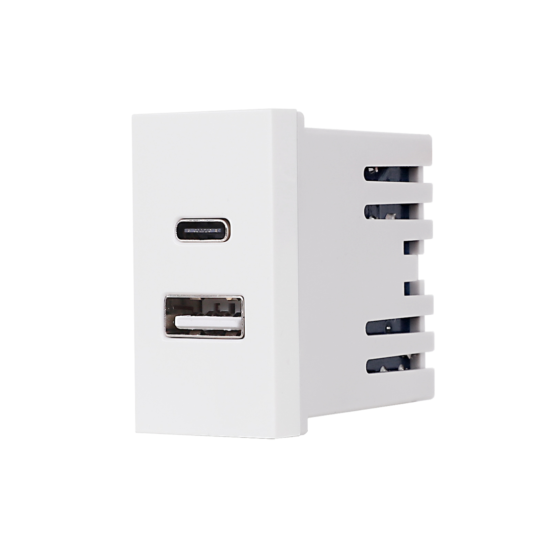 Modul Priza USB A+C 1M LUXION, Standard Italian, alb