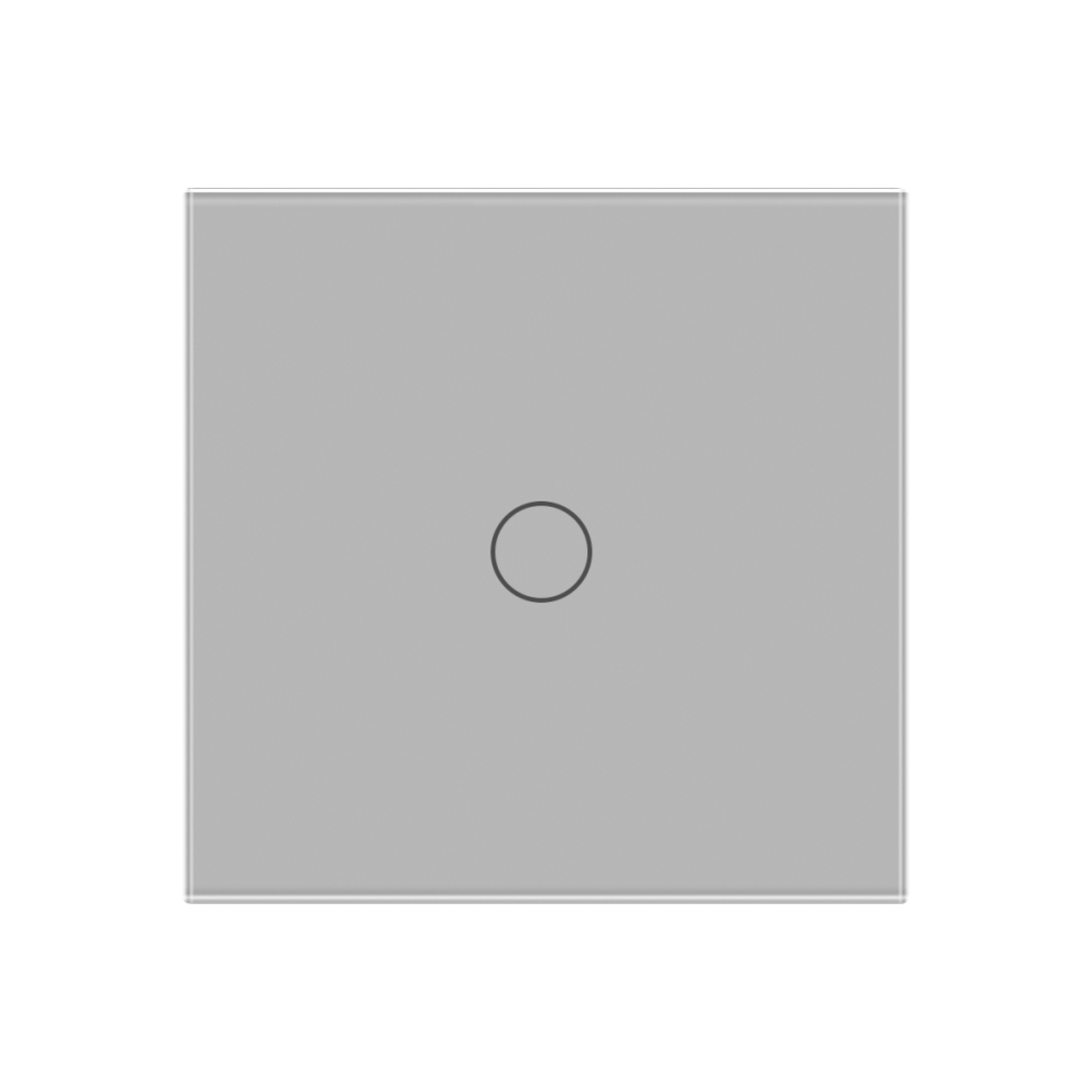 Panou Intrerupator Simplu cu Touch Din Sticla LUXION, gri