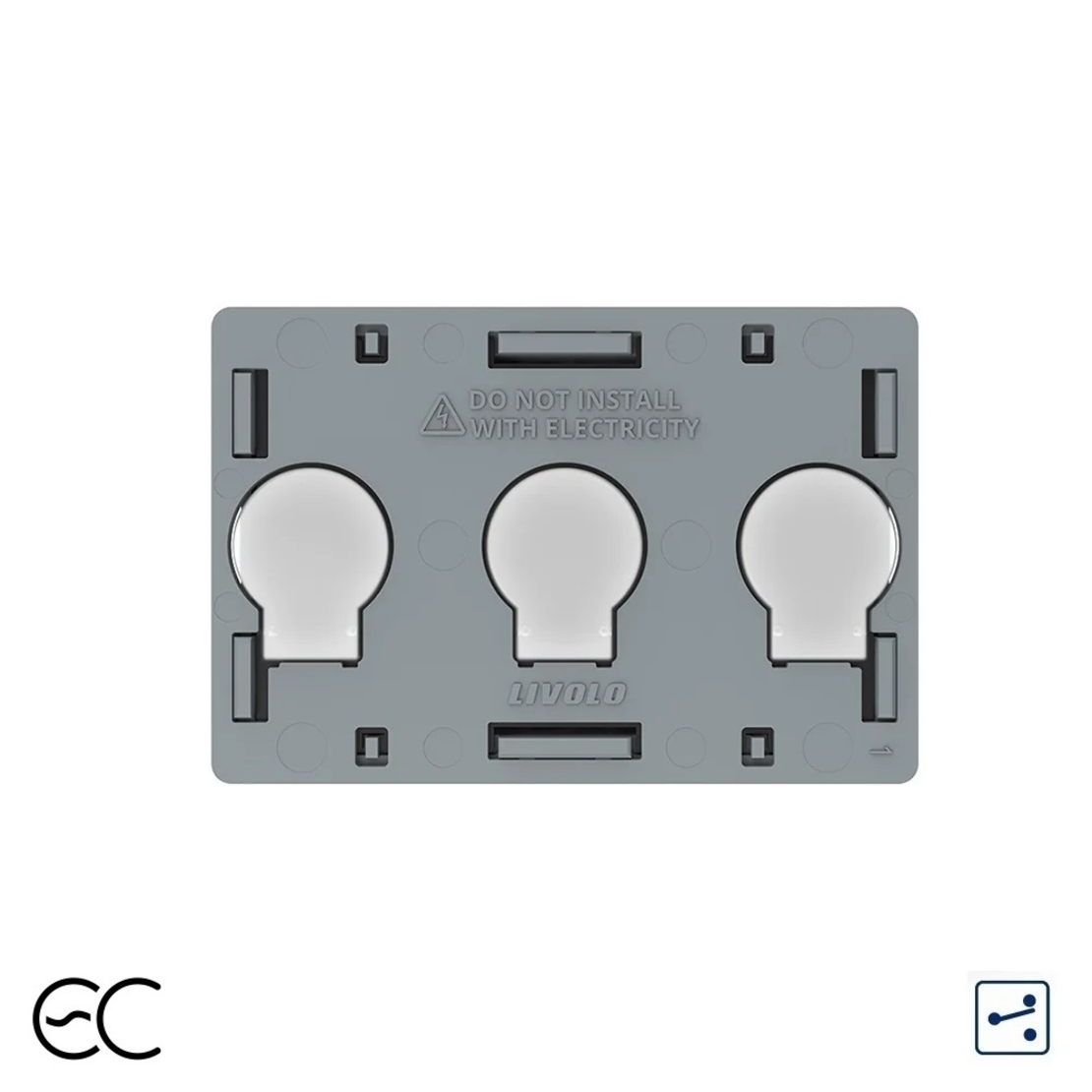 Modul Intrerupator Triplu Cap Scara / Cruce cu Touch LIVOLO, protocol ZigBee EC - standard Italian