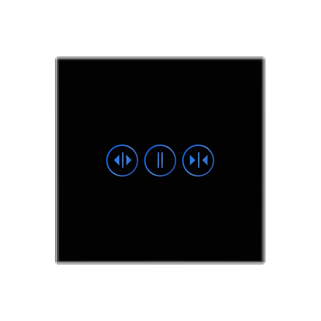 Intrerupator Draperie cu Touch din Sticla LUXION, negru