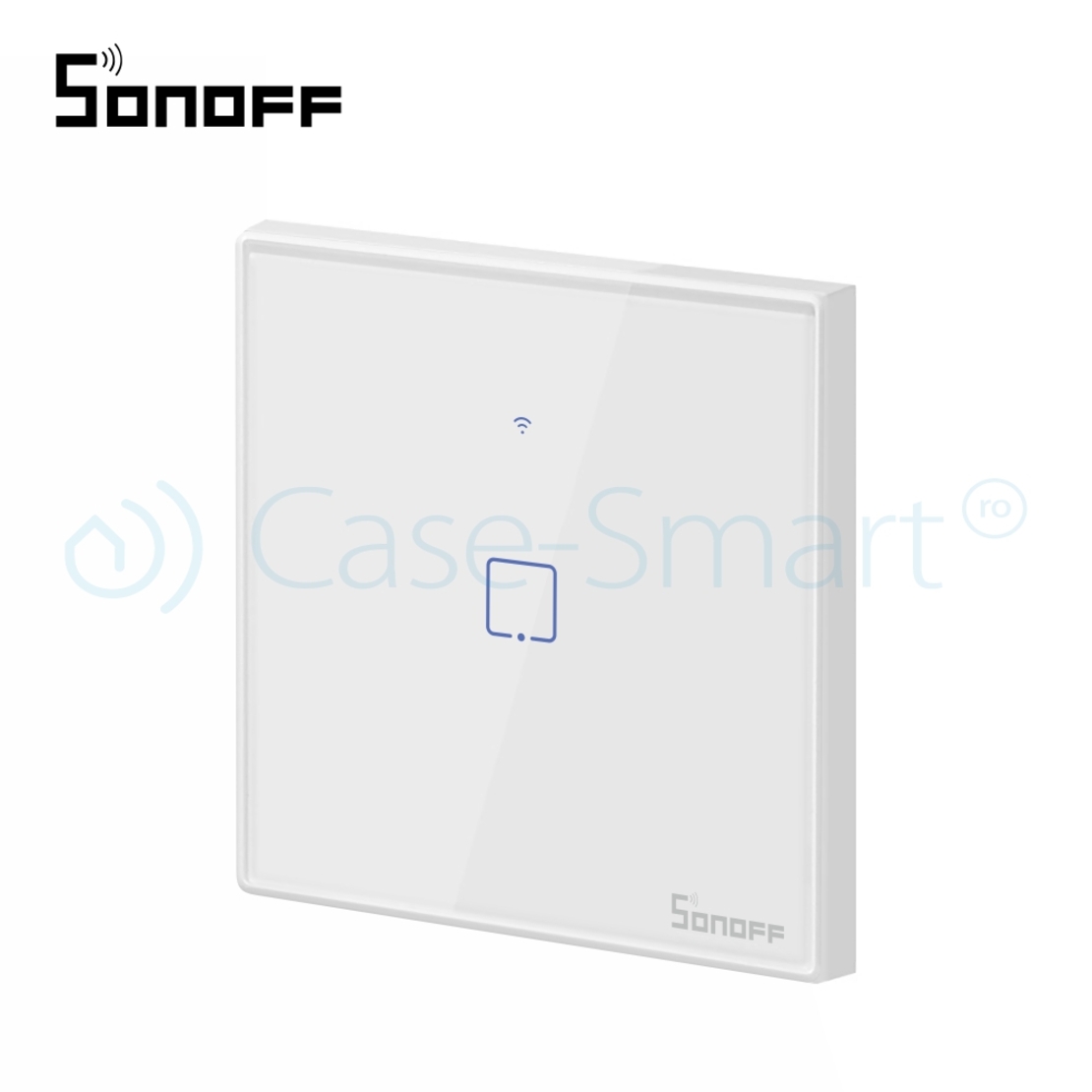 Intrerupator simplu cu touch Sonoff T2EU1C, Wi-Fi + RF, Control de pe telefonul mobil