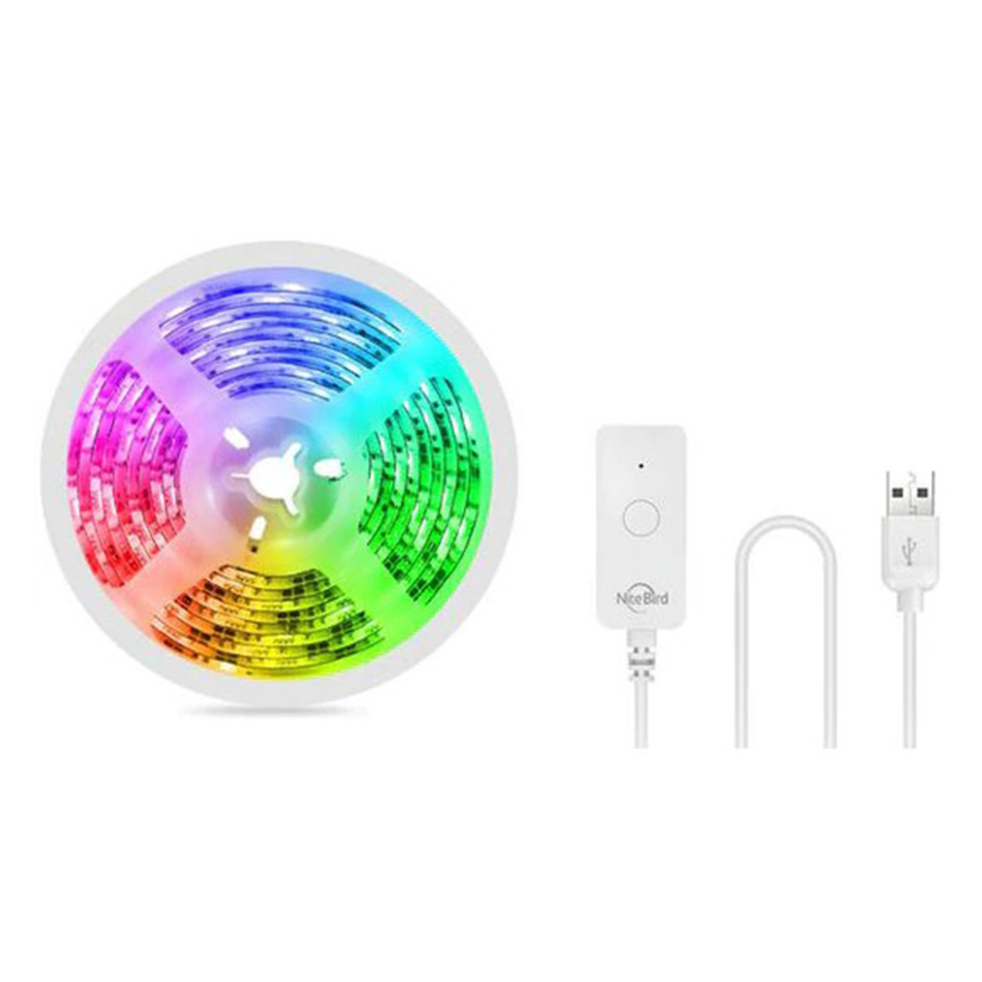 Kit Banda LED Smart NiteBird SL1, Wi-Fi, 2.8 Metri, Control prin aplicatie, Control vocal