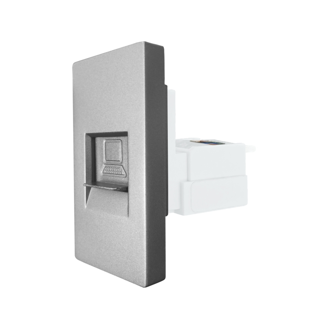 Modul Priza Internet CAT6 RJ45 1M LUXION, gri