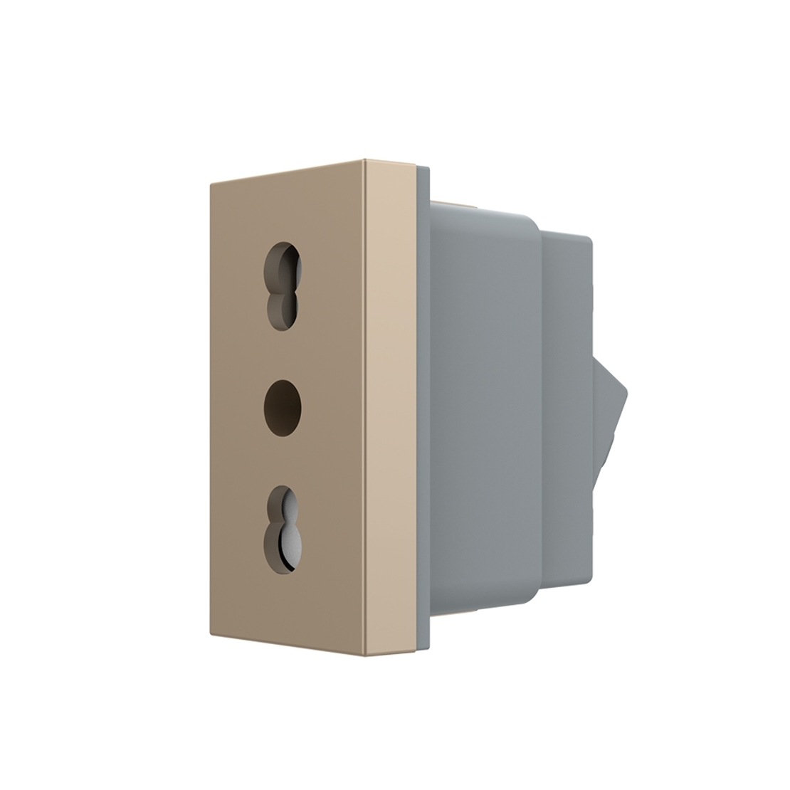 Modul priza simpla ingusta LIVOLO, auriu