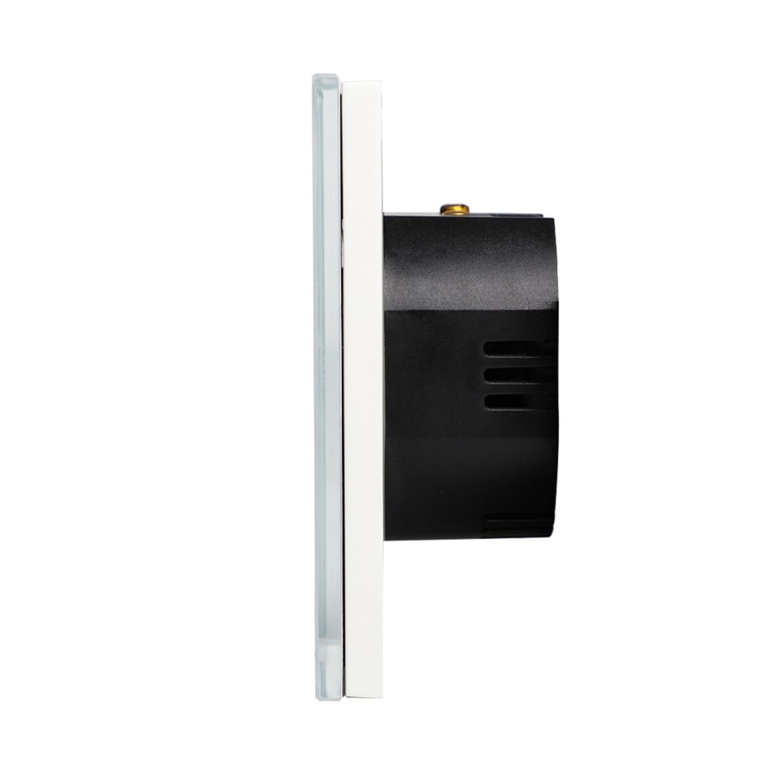 Intrerupator Dublu cu Touch din Sticla LUXION, protocol ZigBee, alb