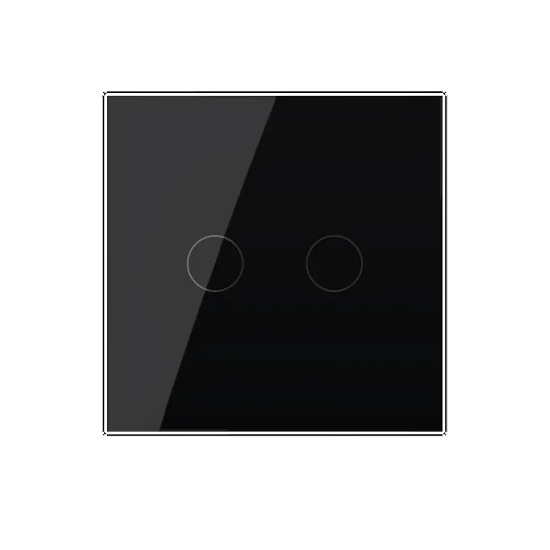 Telecomanda EC Tip Panou Dublu cu Touch LIVOLO din Sticla Securizata, negru