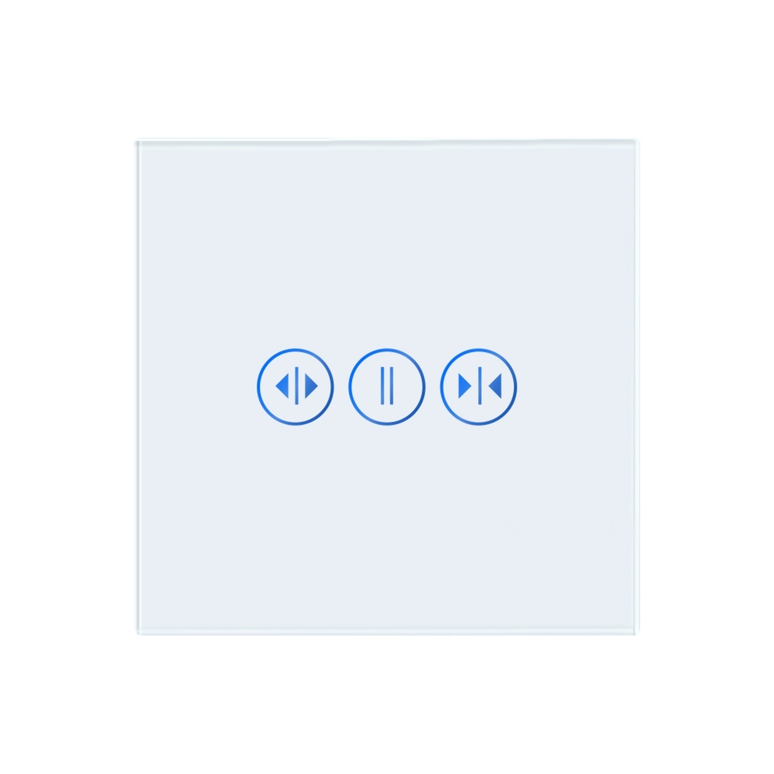 Intrerupator Wi-Fi Draperie cu Touch din Sticla LUXION, alb