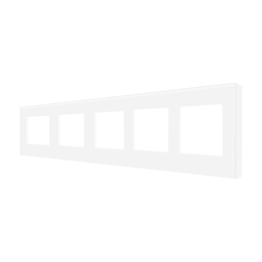 Rama Cvintupla LUXION Din Sticla, alb