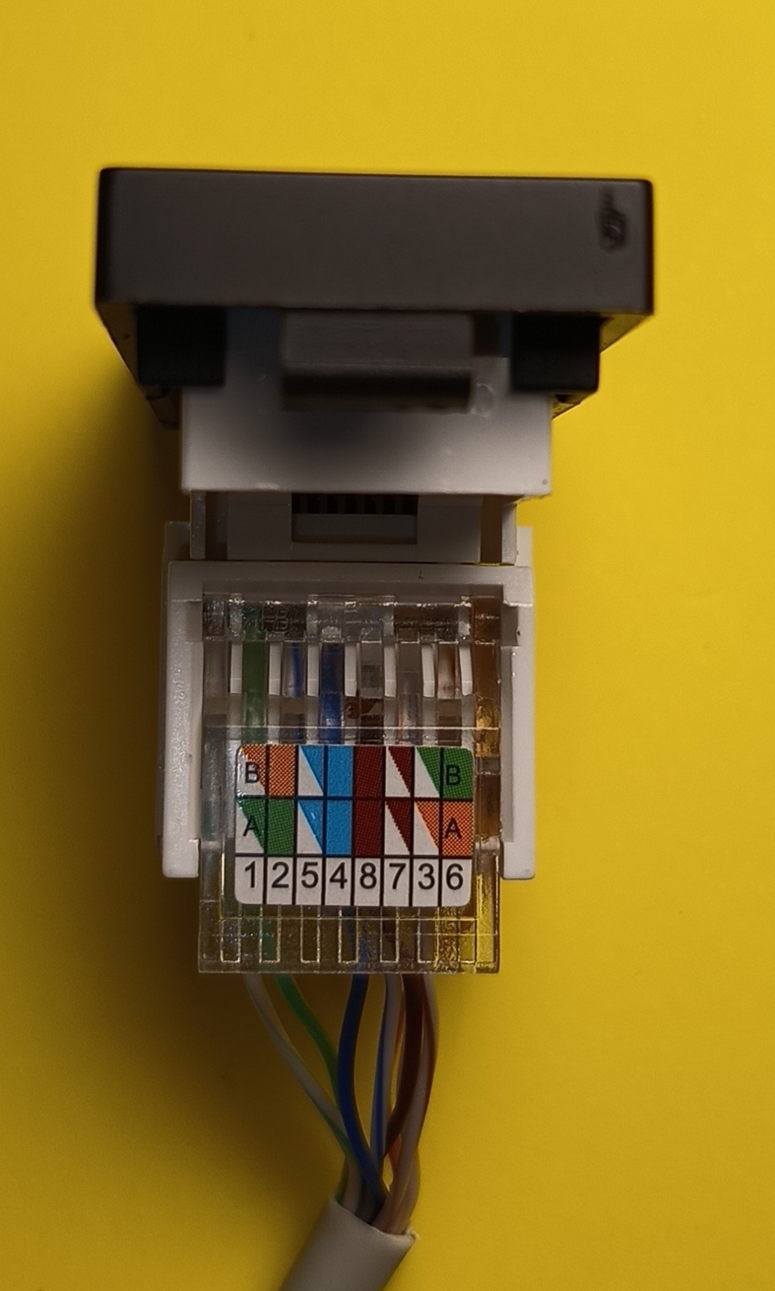 Modul Priza Internet CAT6 RJ45 1M LUXION, negru