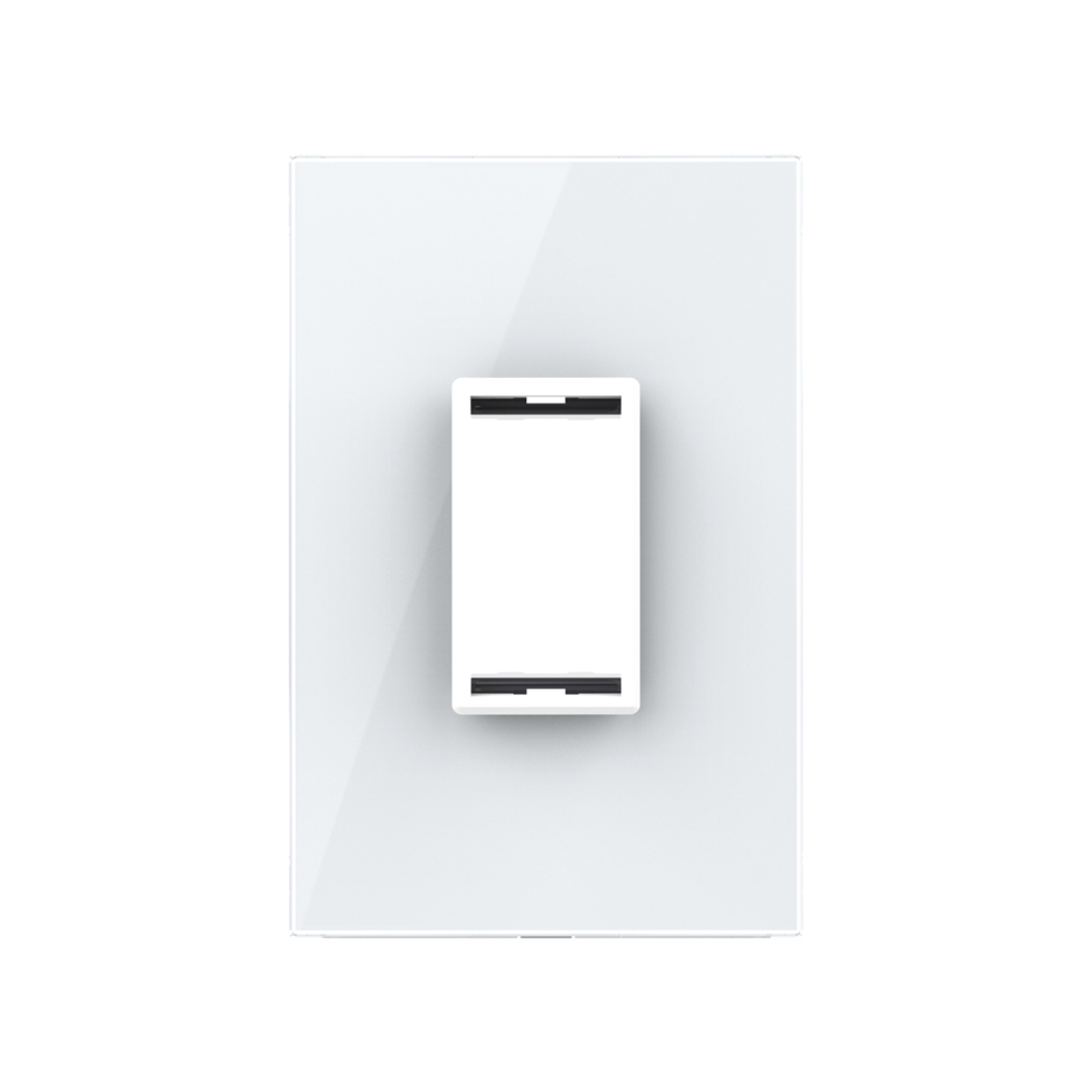 Rama din sticla Livolo standard Italian 1 modul - Serie noua, alb