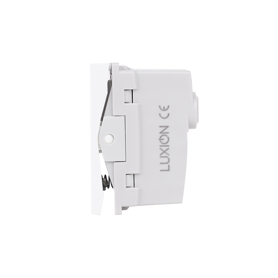 Modul Buton Revenire Mecanic (Sonerie) 1M LUXION, Standard Italian, alb