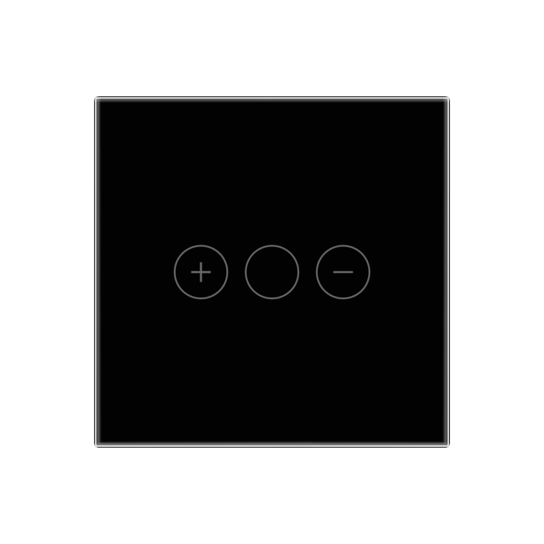 Panou Intrerupator Variator cu Touch Din Sticla LUXION, negru