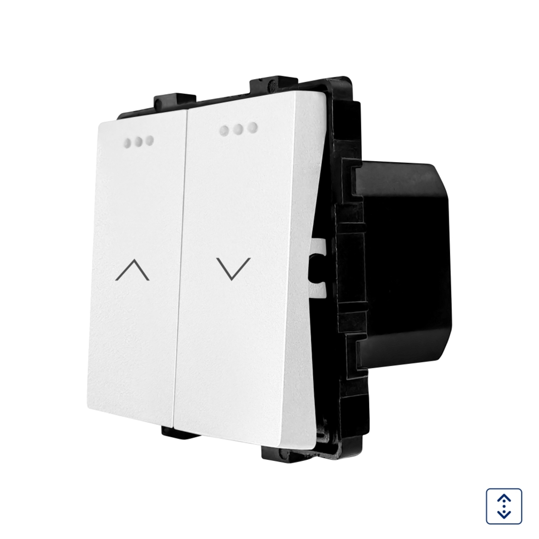 Modul Intrerupator Jaluzele Mecanic LUXION, alb