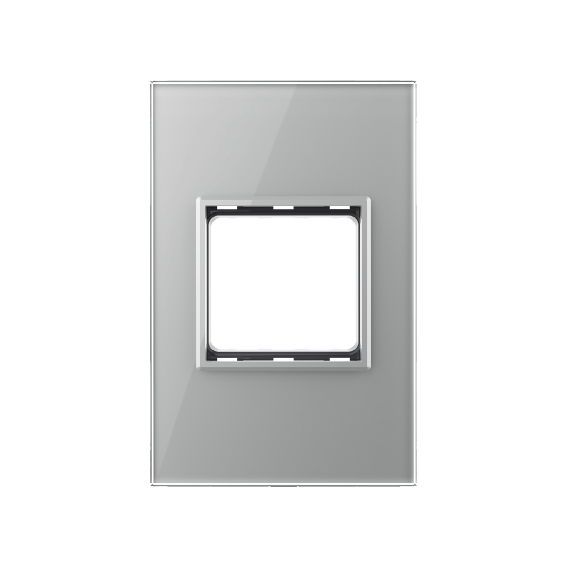 Rama din sticla Livolo standard Italian 2 module - Serie noua, gri