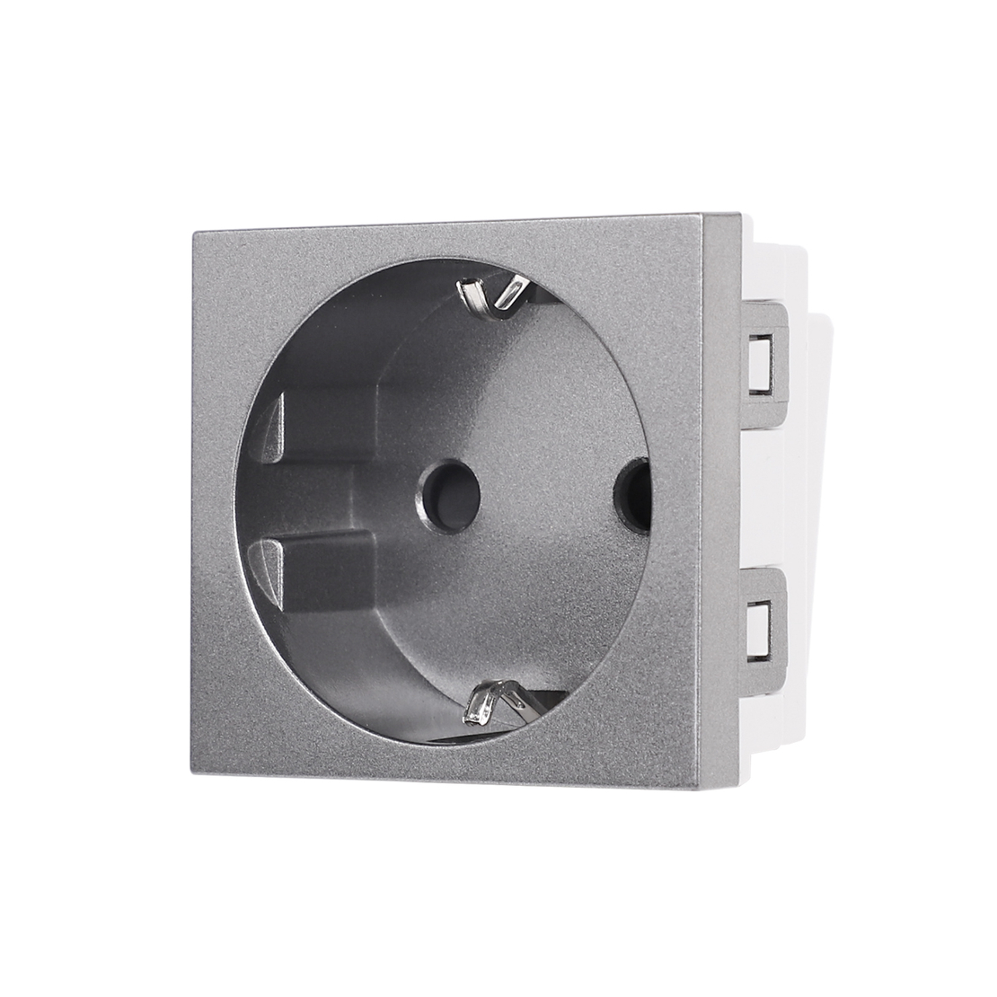 Modul Priza Schuko 2M Luxion, Standard Italian, gri