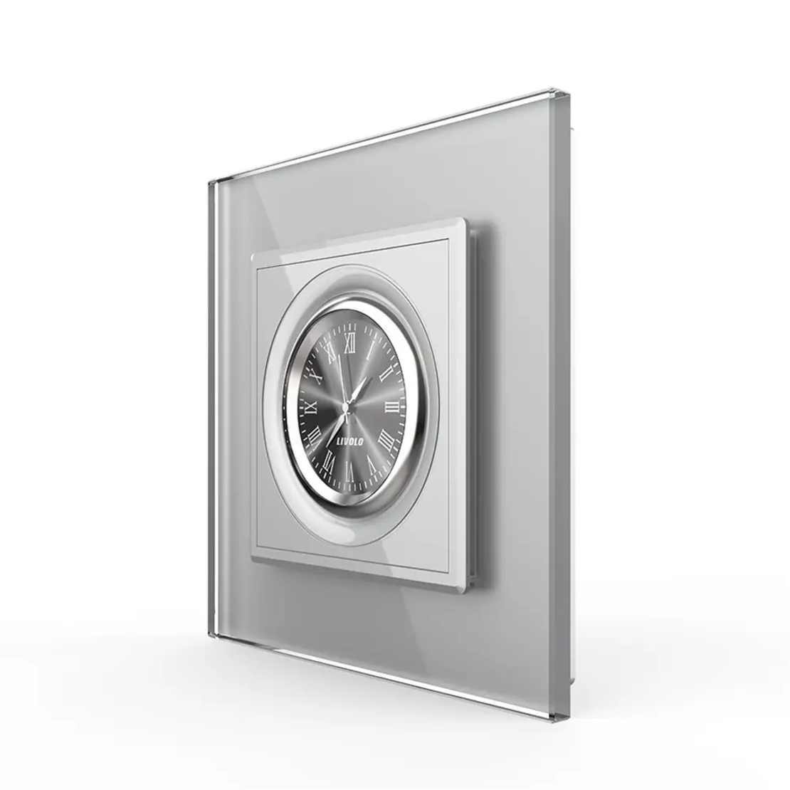 Ceas Mecanic Livolo cu Rama din Sticla Securizata, gri