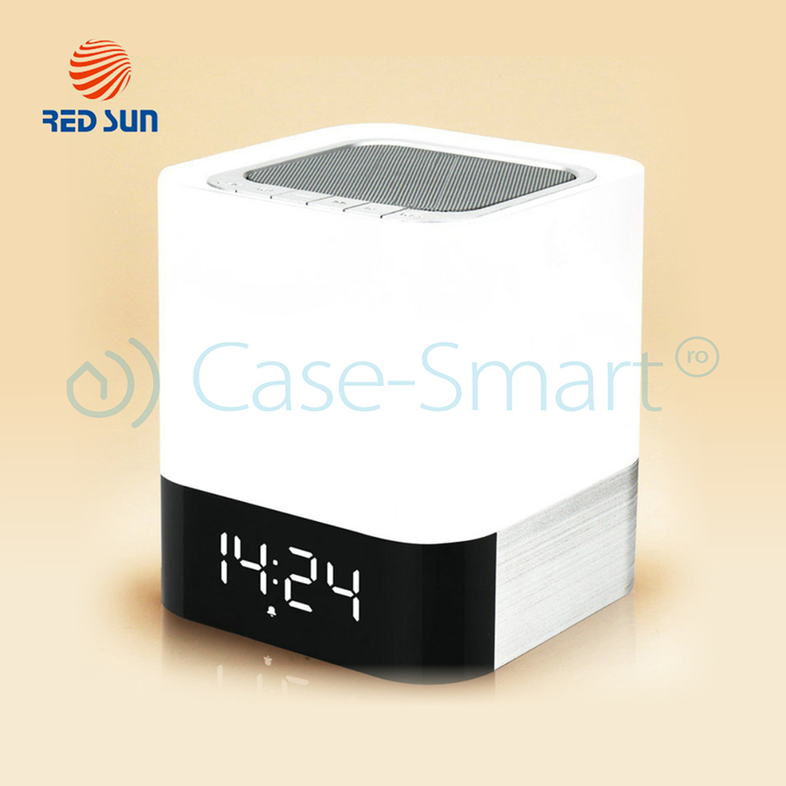 Boxa portabila si lampa Red Sun DY-28 cu touch, ceas alarma si Bluetooth
