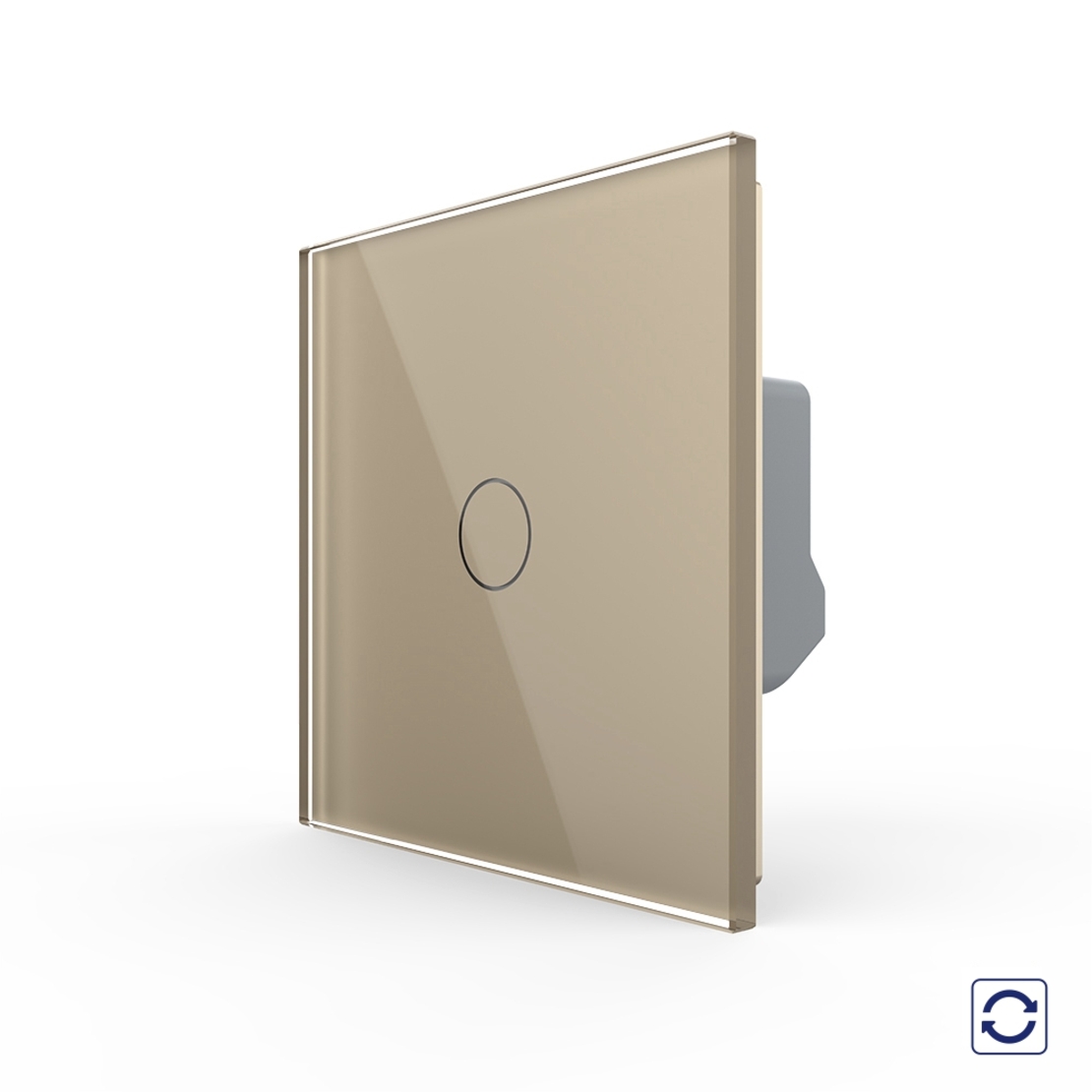 Intrerupator Simplu cu Revenire Contact Uscat cu Touch LIVOLO - Serie Noua, auriu