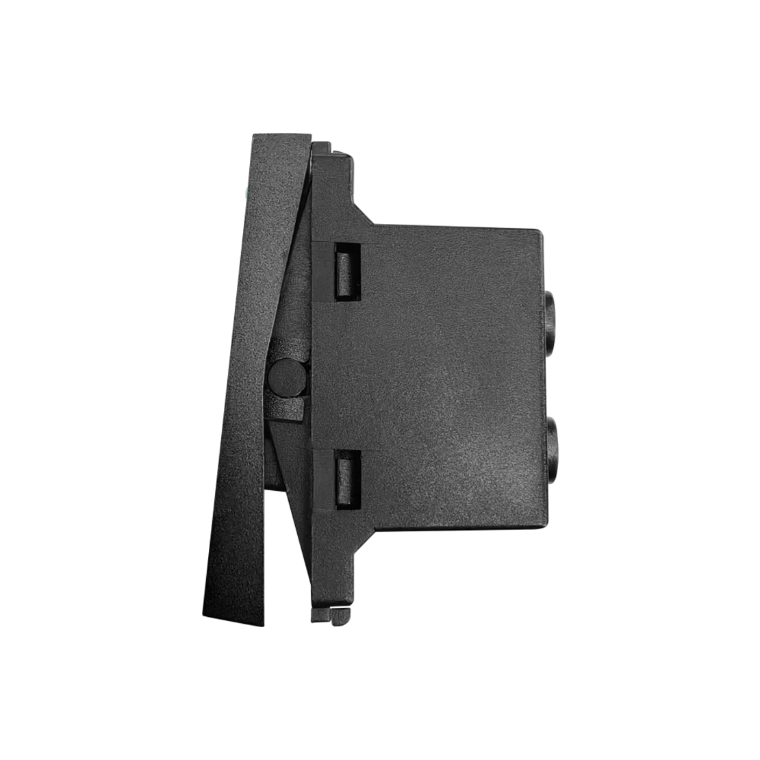 Modul Intrerupator Simplu Cap Scara Mecanic 1M LUXION, negru