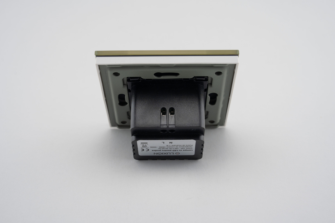 Lampa de Veghe LUXION cu Rama de Sticla, auriu