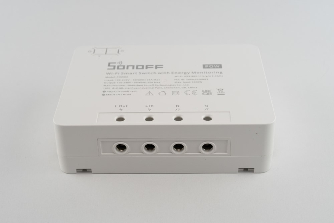 Releu Wi-Fi Sonoff Pow R3, Monitorizare consum electric, Control aplicatie & vocal