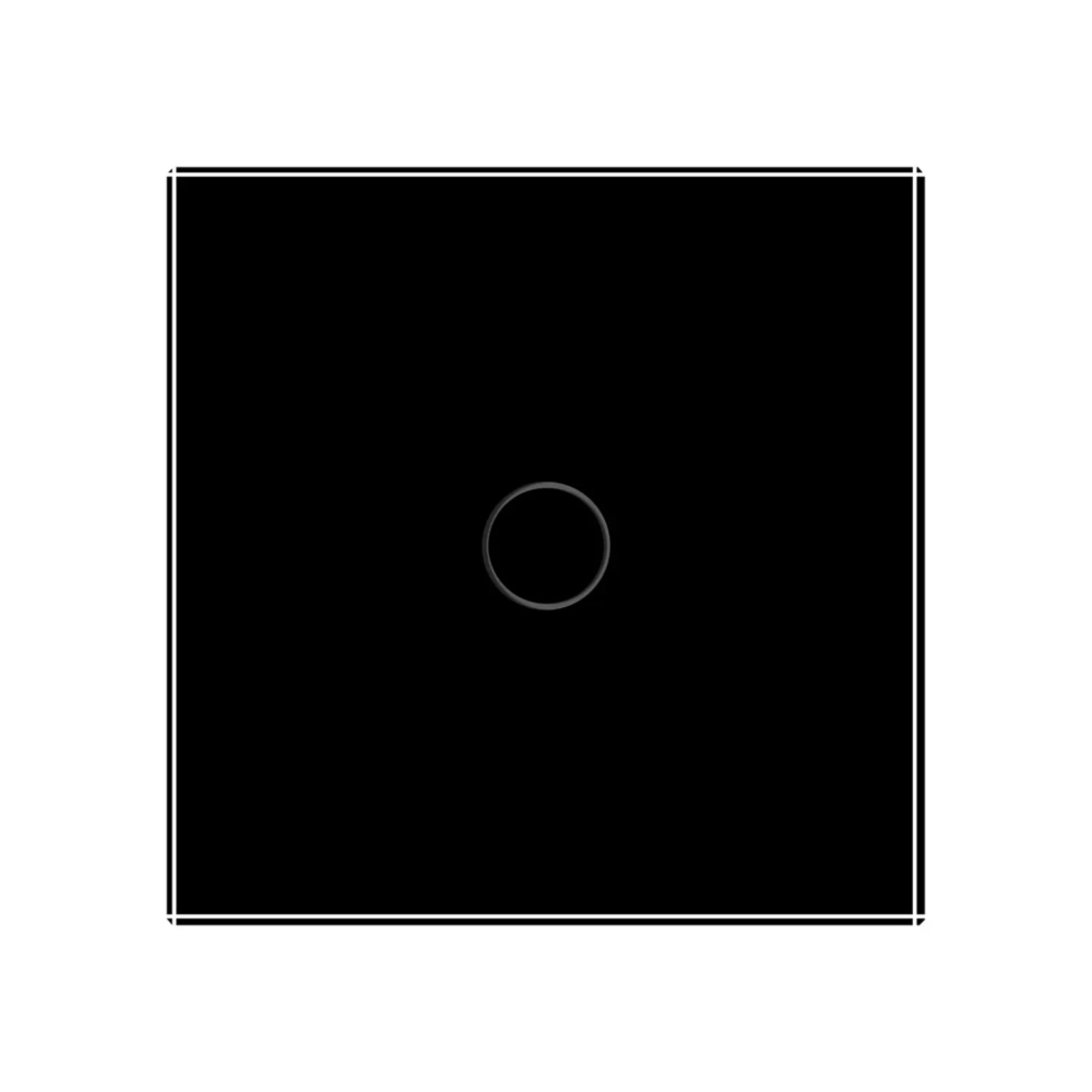 Intrerupator Simplu cu Variator si Touch LIVOLO din Sticla - Protocol ZigBee EC, negru