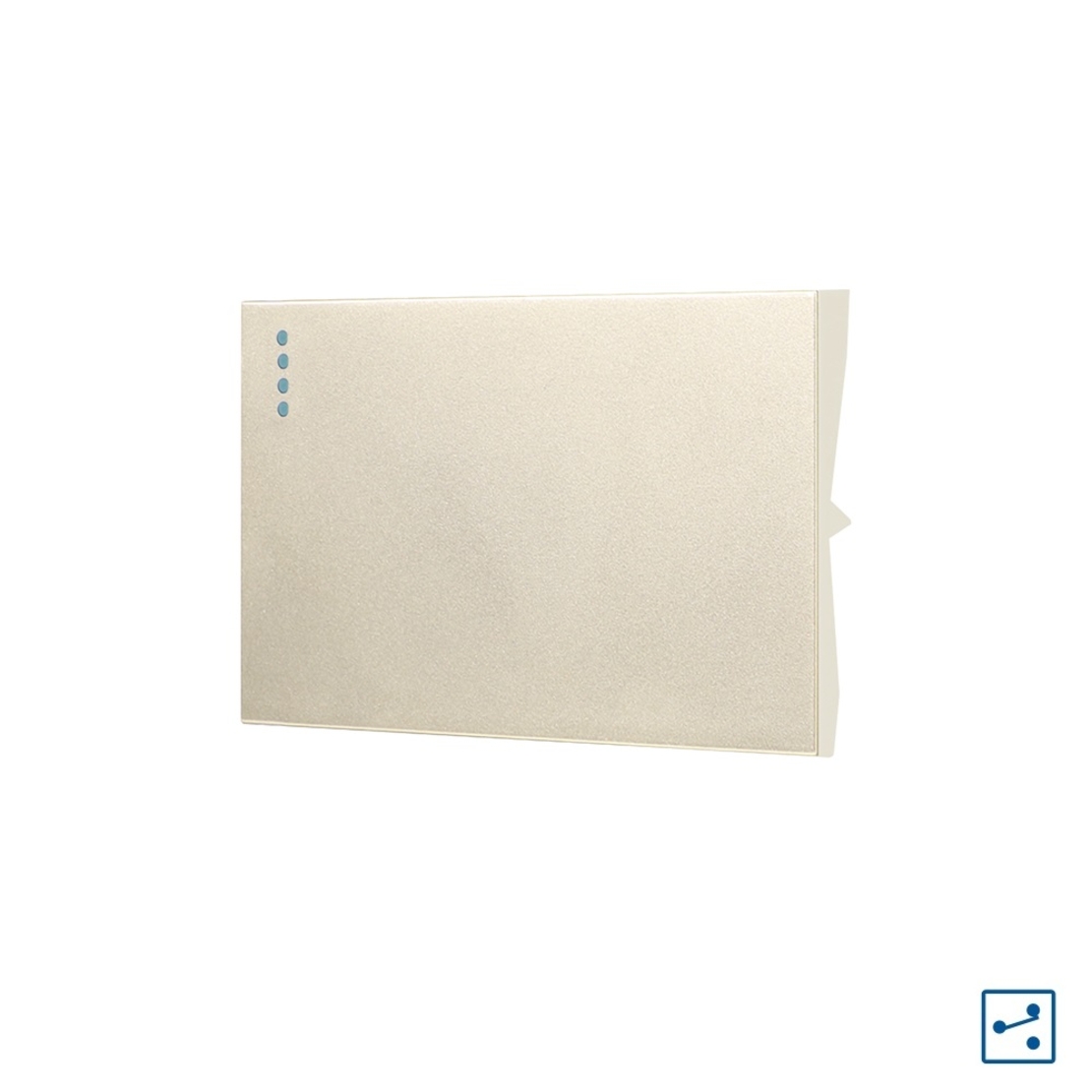 Modul Intrerupator Simplu Cap-Scara Mecanic 3M LUXION, Standard Italian, auriu