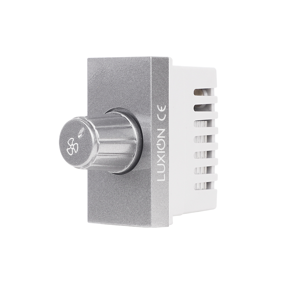 Modul Comutator Pentru Ventilator 1M LUXION, Standard Italian, gri