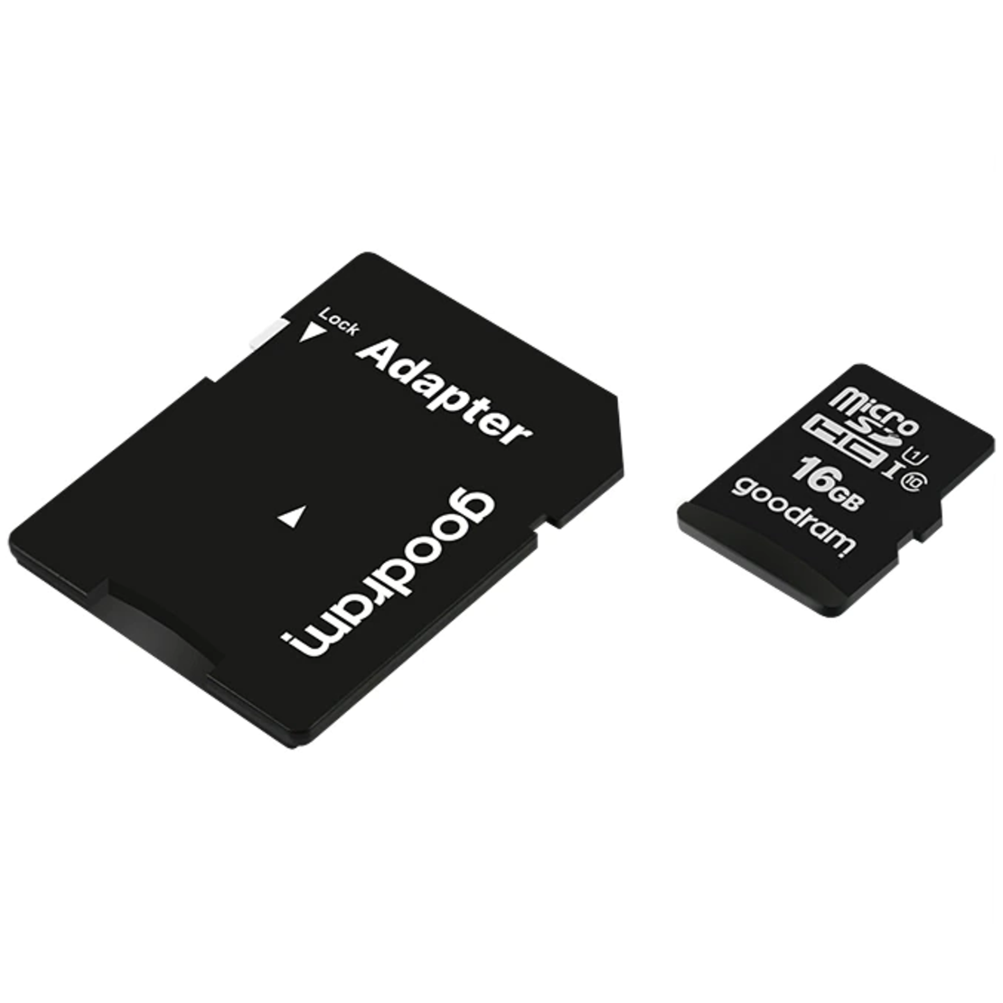 Card de memorie MicroSD Goodram cu Adaptor SD, Memorie 16 GB, Standard UHS-I