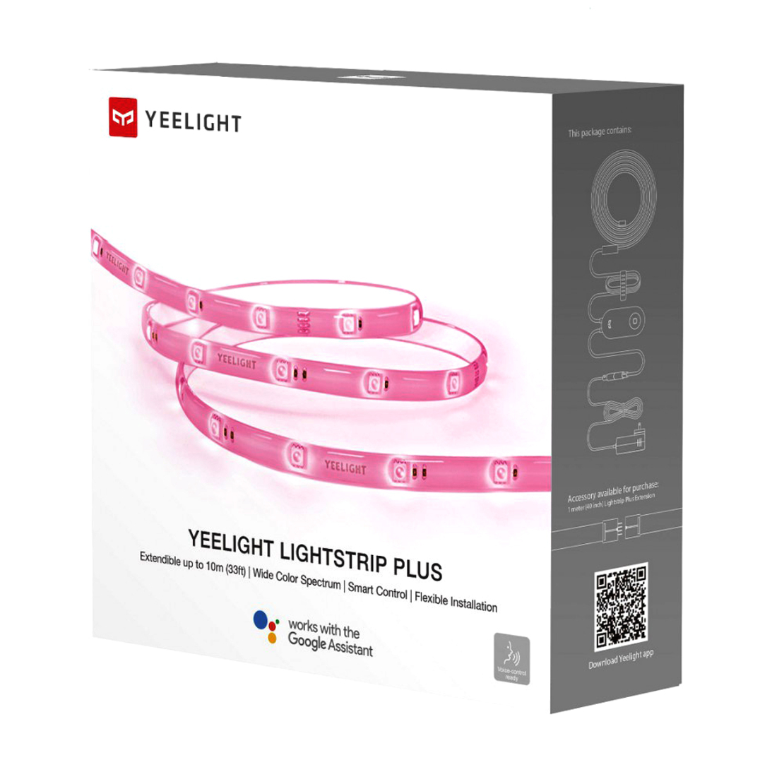 Banda LED inteligenta Yeelight Lightstrip Plus YLDD05YL, Smart, Lungime 2m, Putere 7.5W, Compatibil Google Assistant