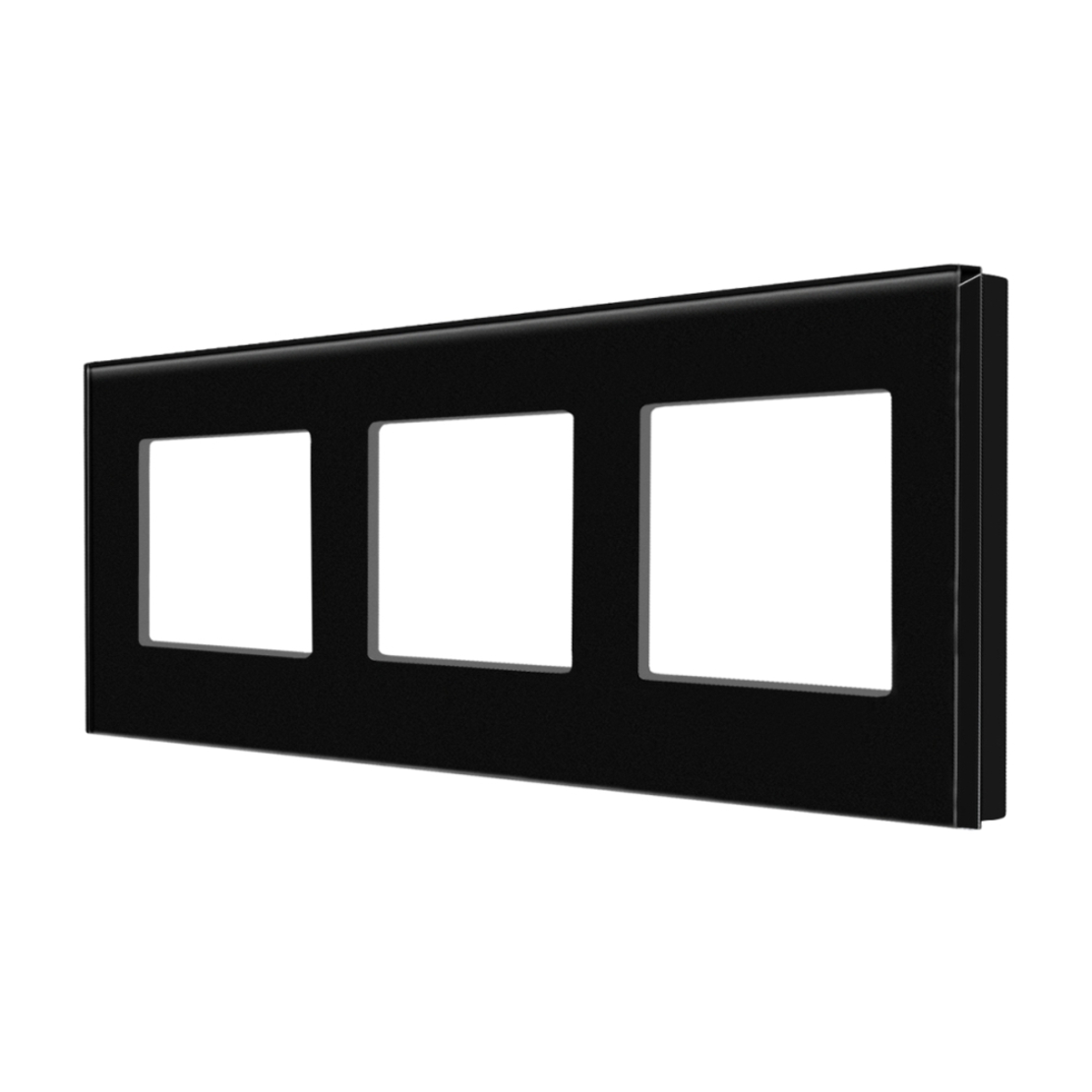 Rama Tripla LUXION Din Sticla, negru