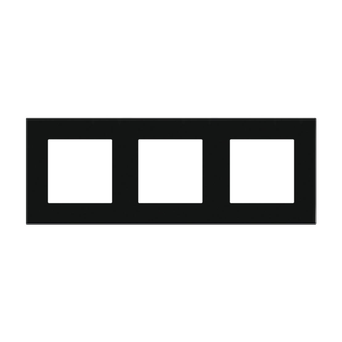 Rama Tripla LUXION Din Sticla, negru