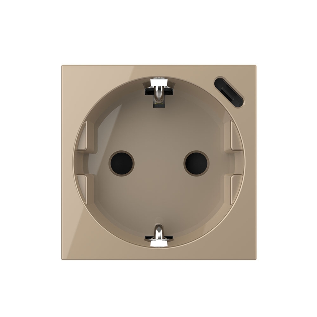 Modul Priza Schuko + USB-C LIVOLO, Standard German - Serie Noua, auriu