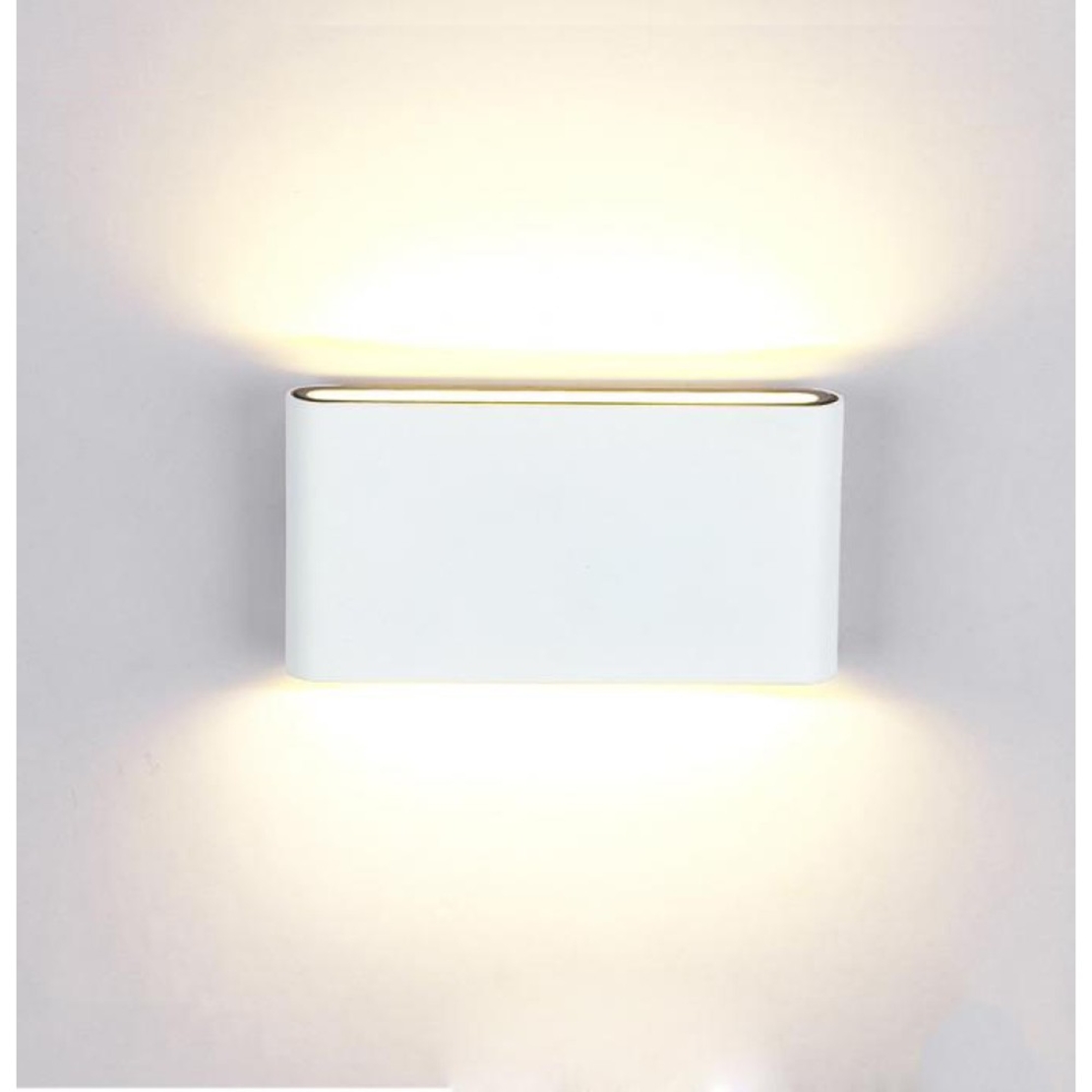 Aplica LED de exterior extra-plata, 12W=75W, 3000K, lumina calda, 1080Lm, IP65