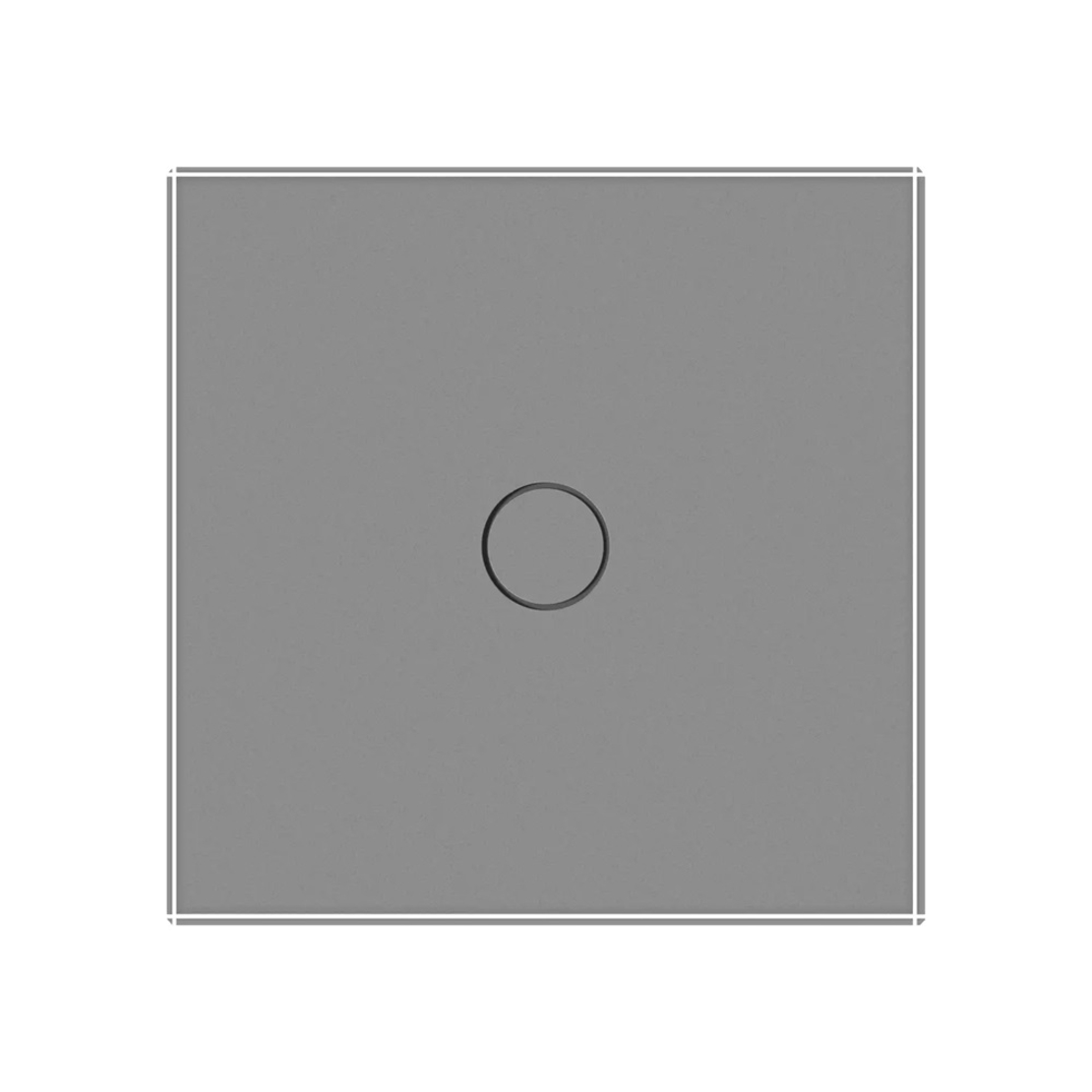 Intrerupator Simplu cu Variator si Touch LIVOLO din Sticla - Protocol ZigBee EC, gri