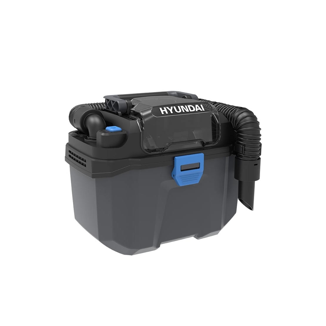 Aspirator umed uscat cu acumulator 20V Hyundai DE20S, filtru Hepa, capacitate colectare 10 litri, livrat fara acumulator si incarcator