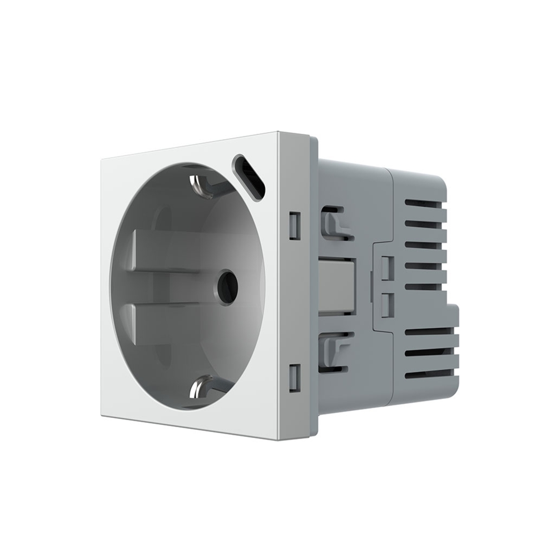 Modul Priza Schuko + USB-C LIVOLO, Standard German - Serie Noua, gri
